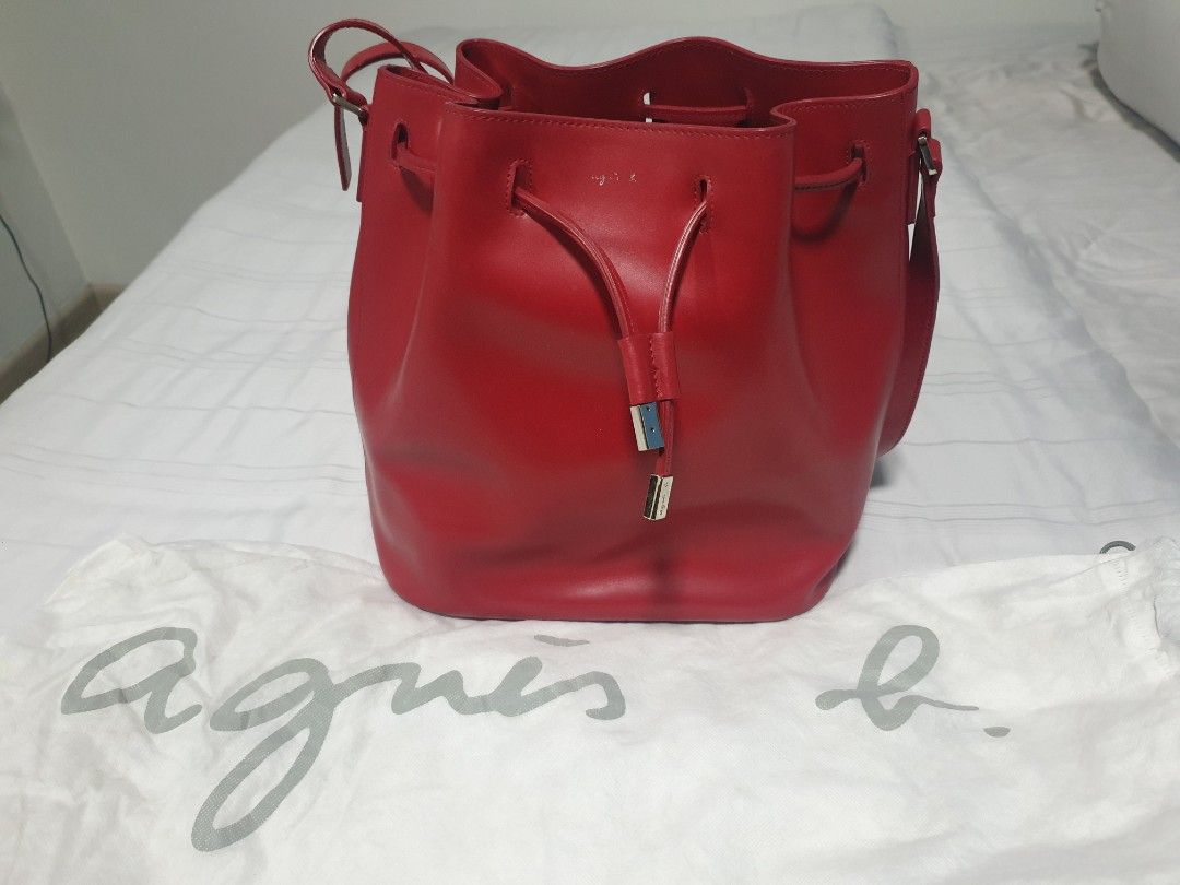 Red bucket cheap bag