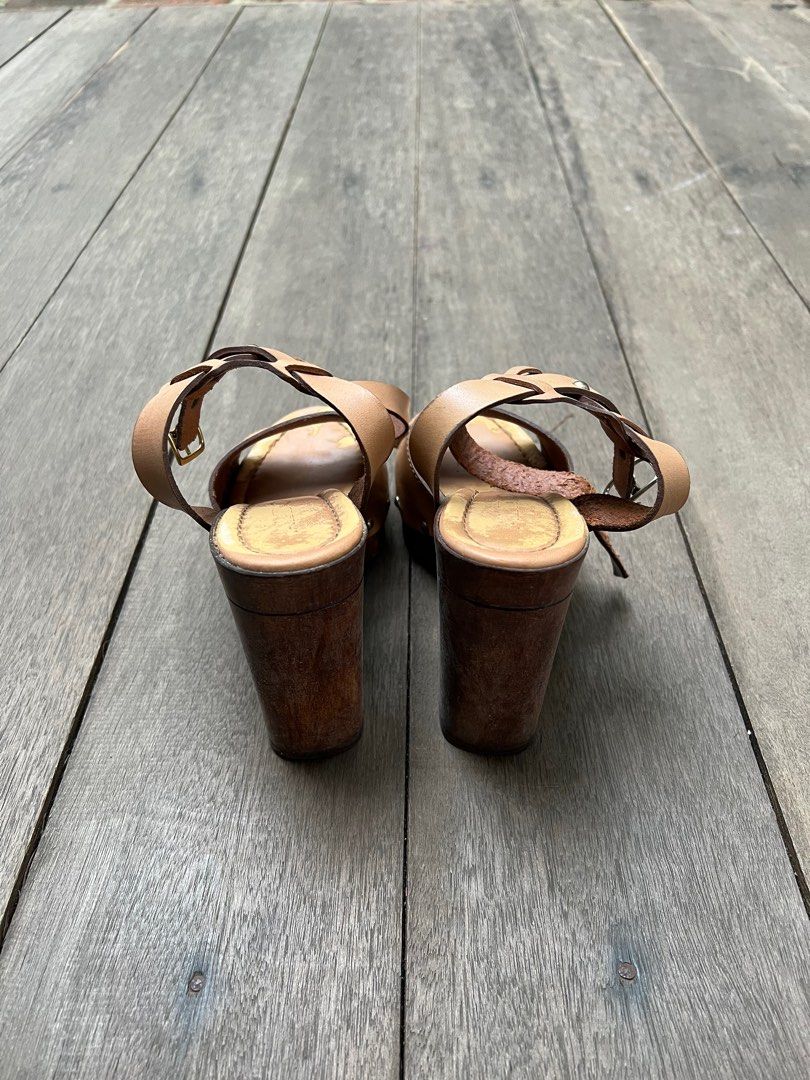 Aldo wooden wedge heels