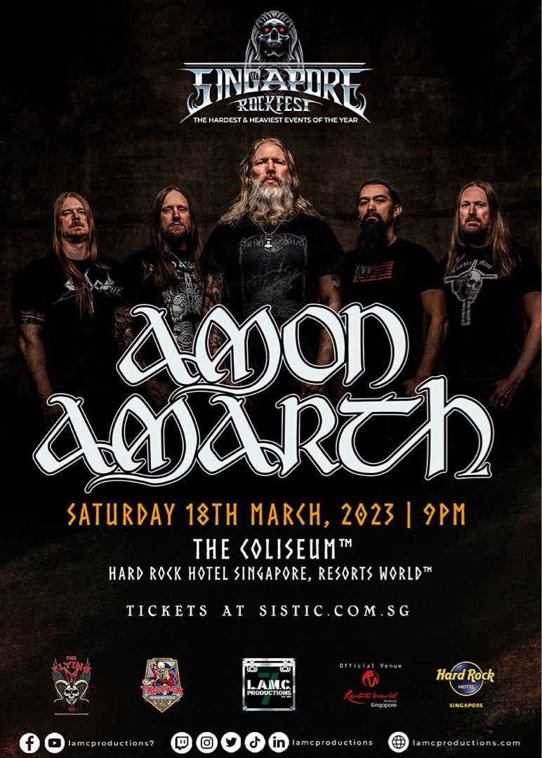 Amon Amarth Live In Singapore 2023,