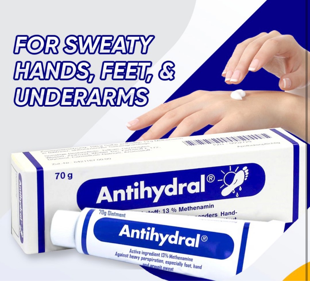 Antihydral® Cream (70g) for Sweaty Hands and Feet, Beauty & Personal