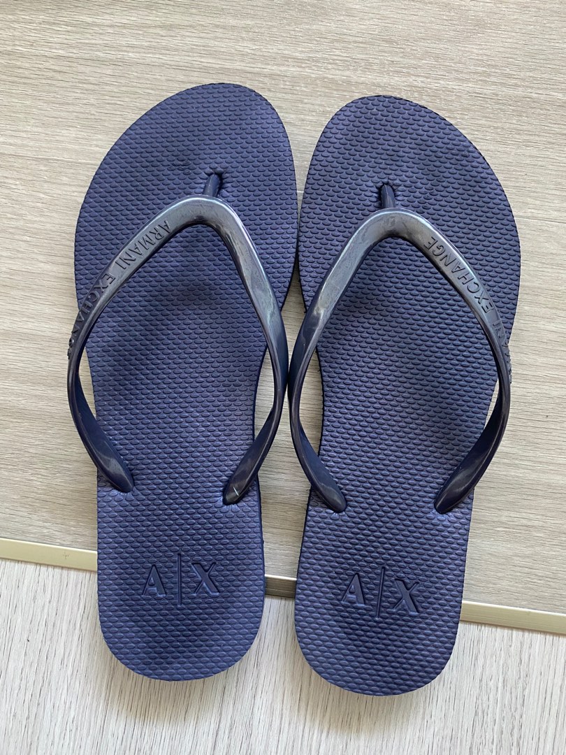 Armani exchange flip flops womens top