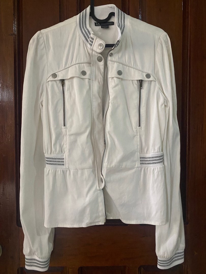 Armani exchange discount white jacket