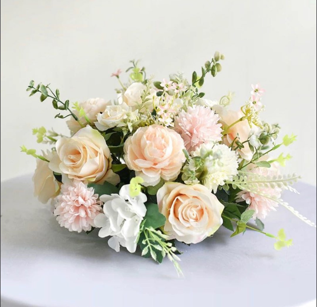 Artificial Flower /table flower/engagement bouquet /tenpin wedding/event/dinner arrangement/New