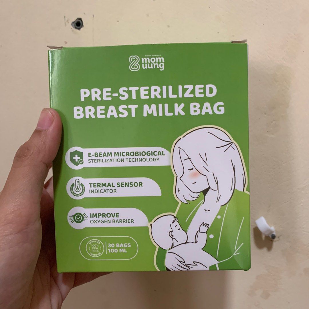 Asi bag mom uung pre sterilized breast milk bag 100ml isi 30 kantong