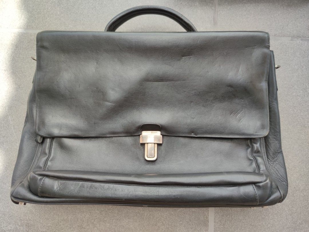 Authentic Bally leather briefcase, Men's Fashion, Bags, Briefcases on