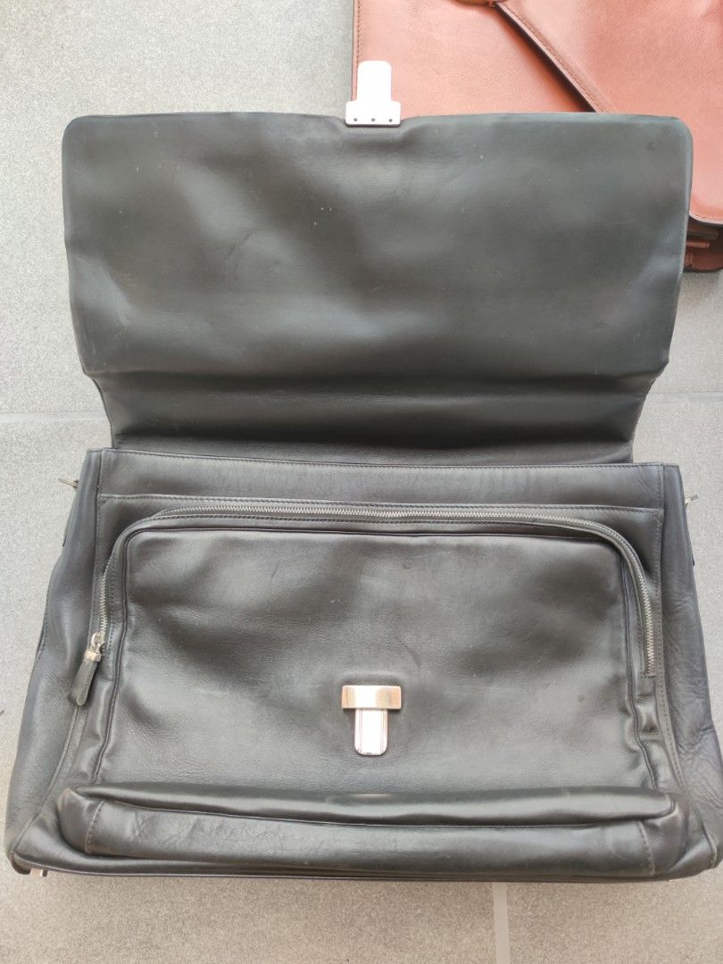 Authentic Bally leather briefcase, Men's Fashion, Bags, Briefcases on