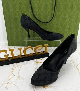 Authentic Gucci Monogram Heels Size 38