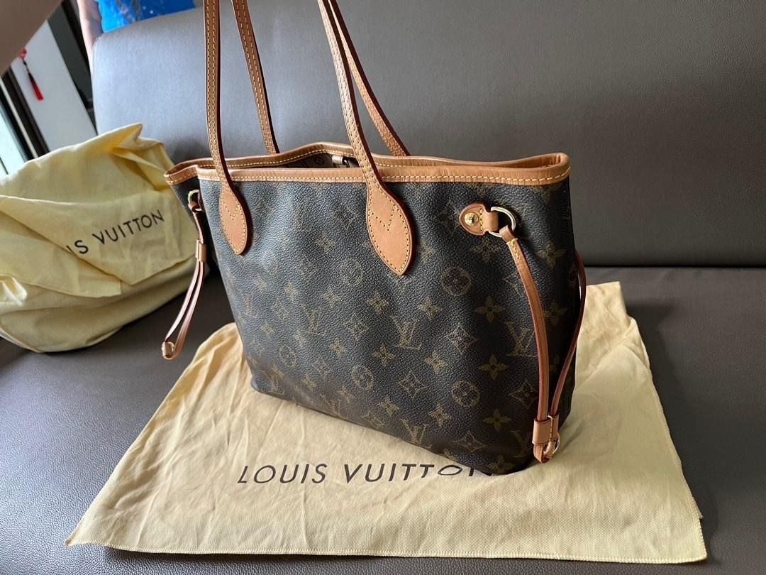 Louis Vuitton Neverfull PM Monogram Pink Tote Shoulder Bag Hobo Handbag LV  Purse