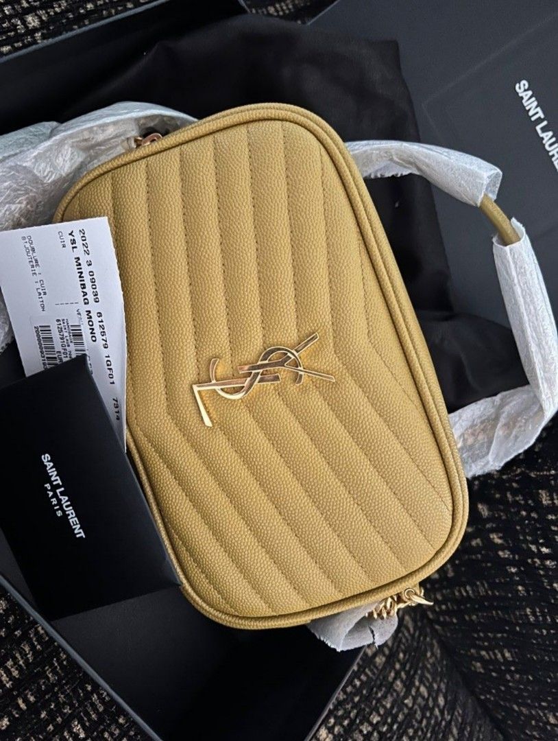 Lou mini bag in matelassé grain de poudre embossed leather discount