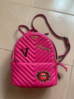 Pink mini backpack victoria's secret hot sale
