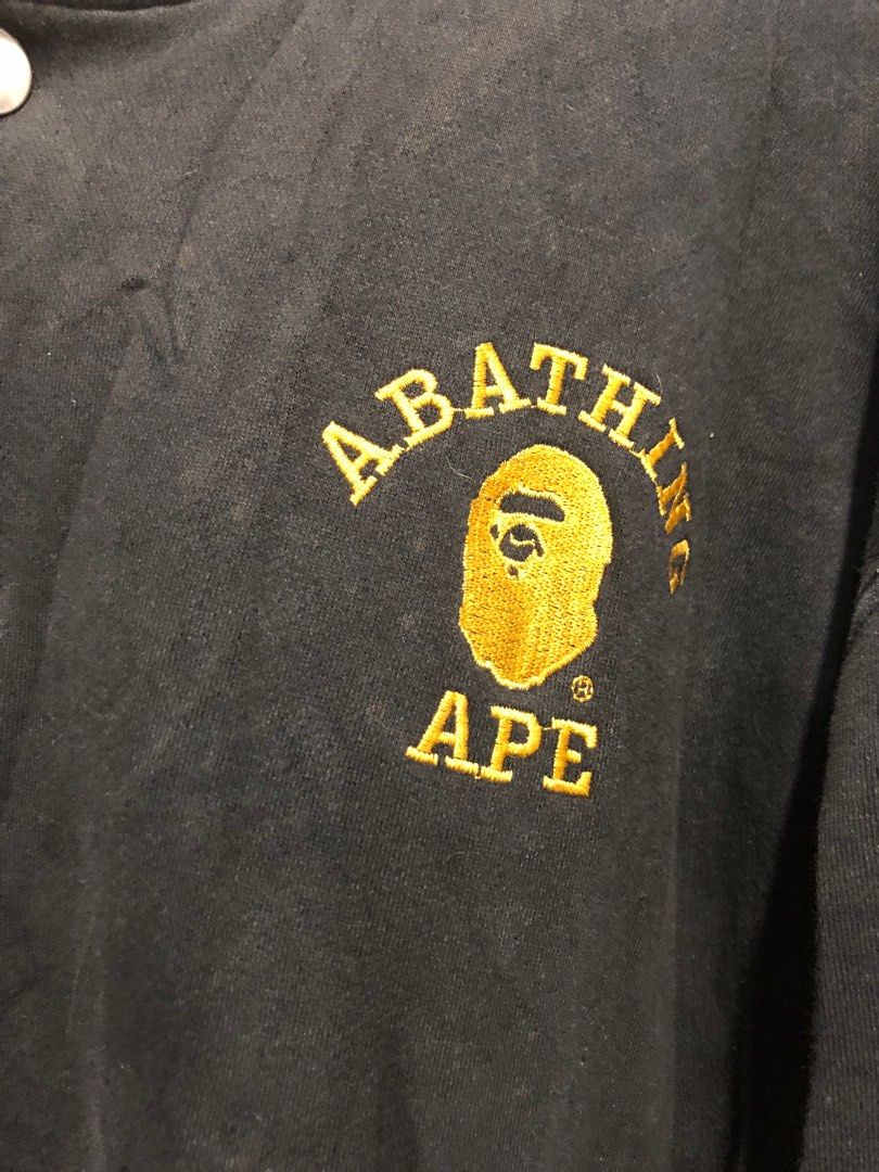 BApe Varsity Jacket, Men's Fashion, Activewear on Carousell