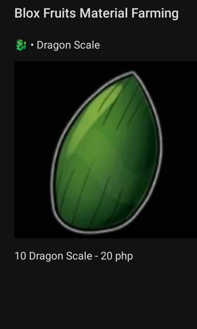 How to get Dragon Scales in Blox Fruits