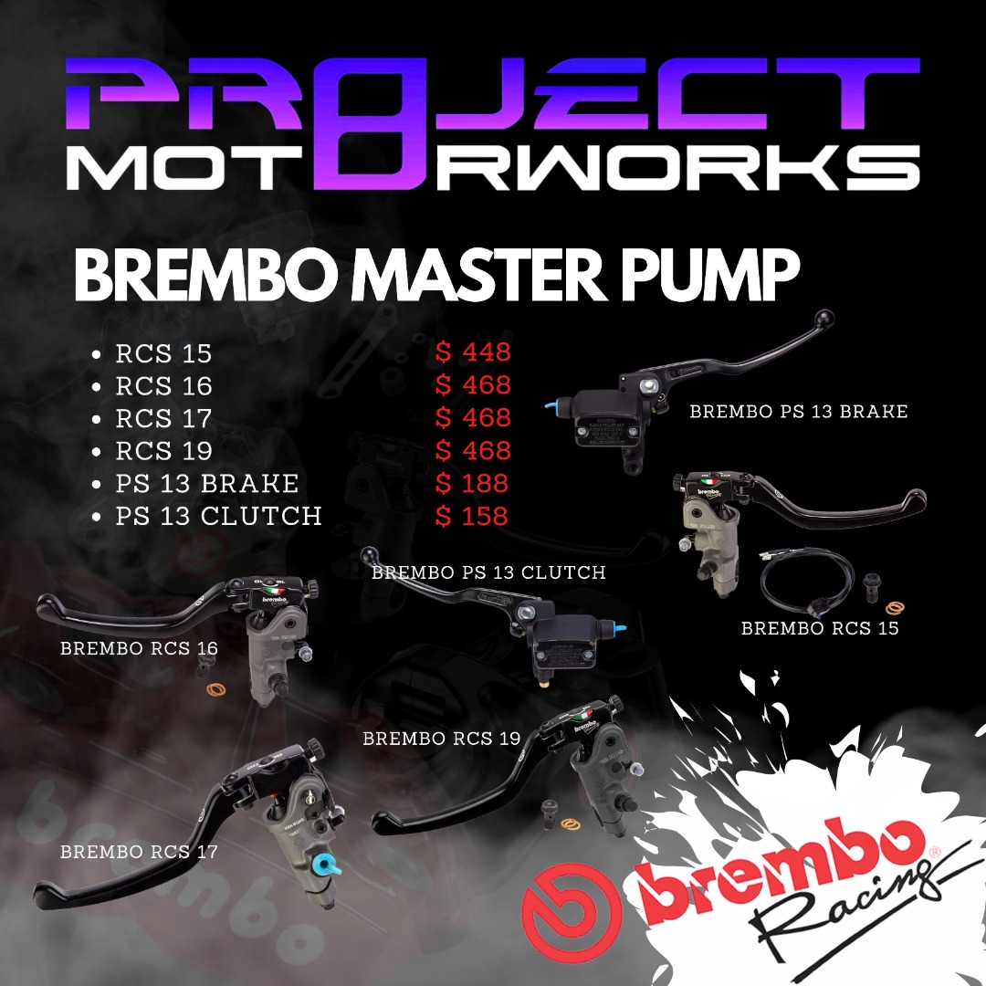 BREMBO CALIPER KIT SET MASTER PUMP RCS P2 P4 M4 CNC