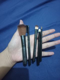 Brush  set make up kuas make up set travel hitam