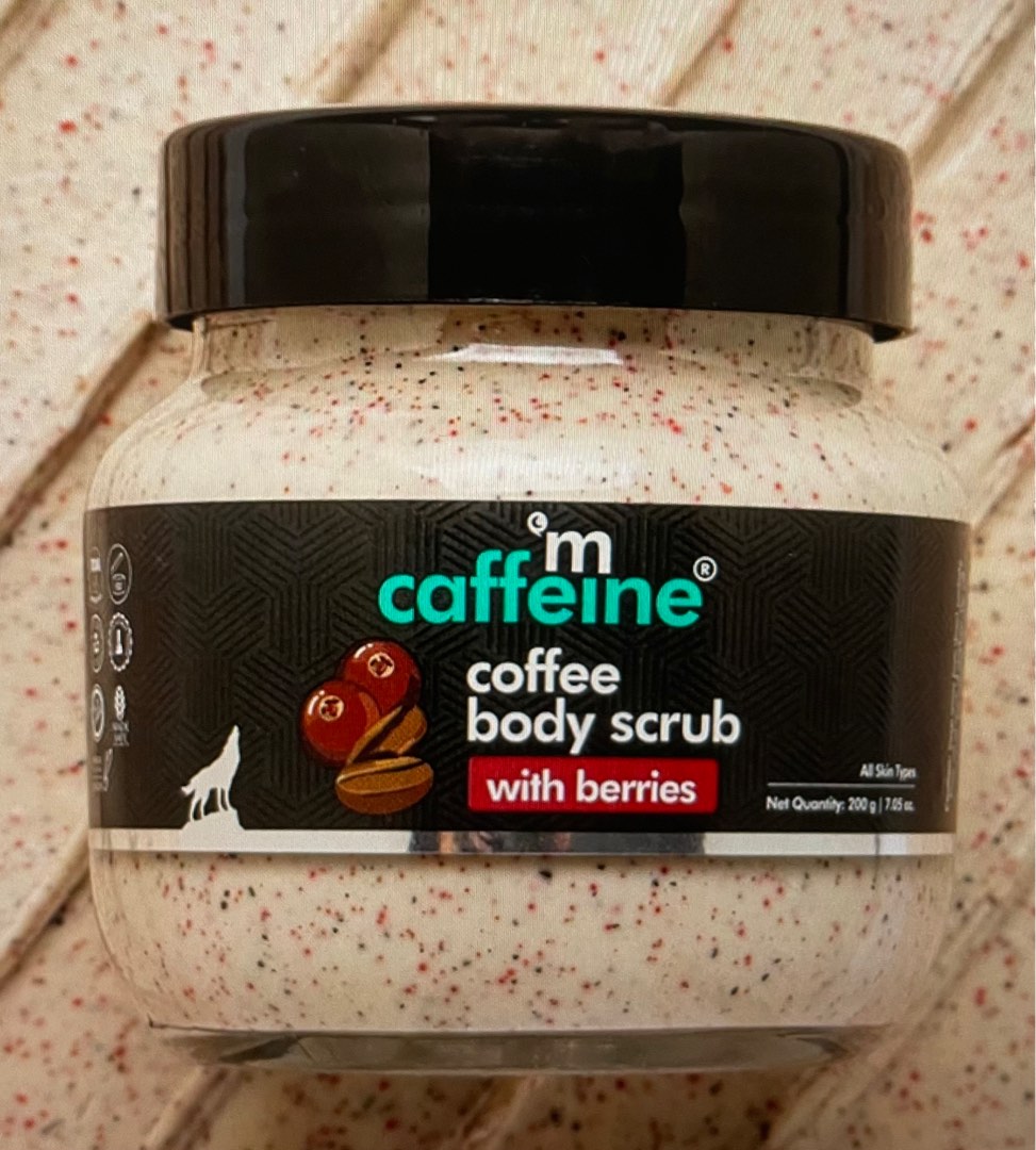 Caffeine Moisturizing & creamy Coffee Berry Body Scrub, Beauty