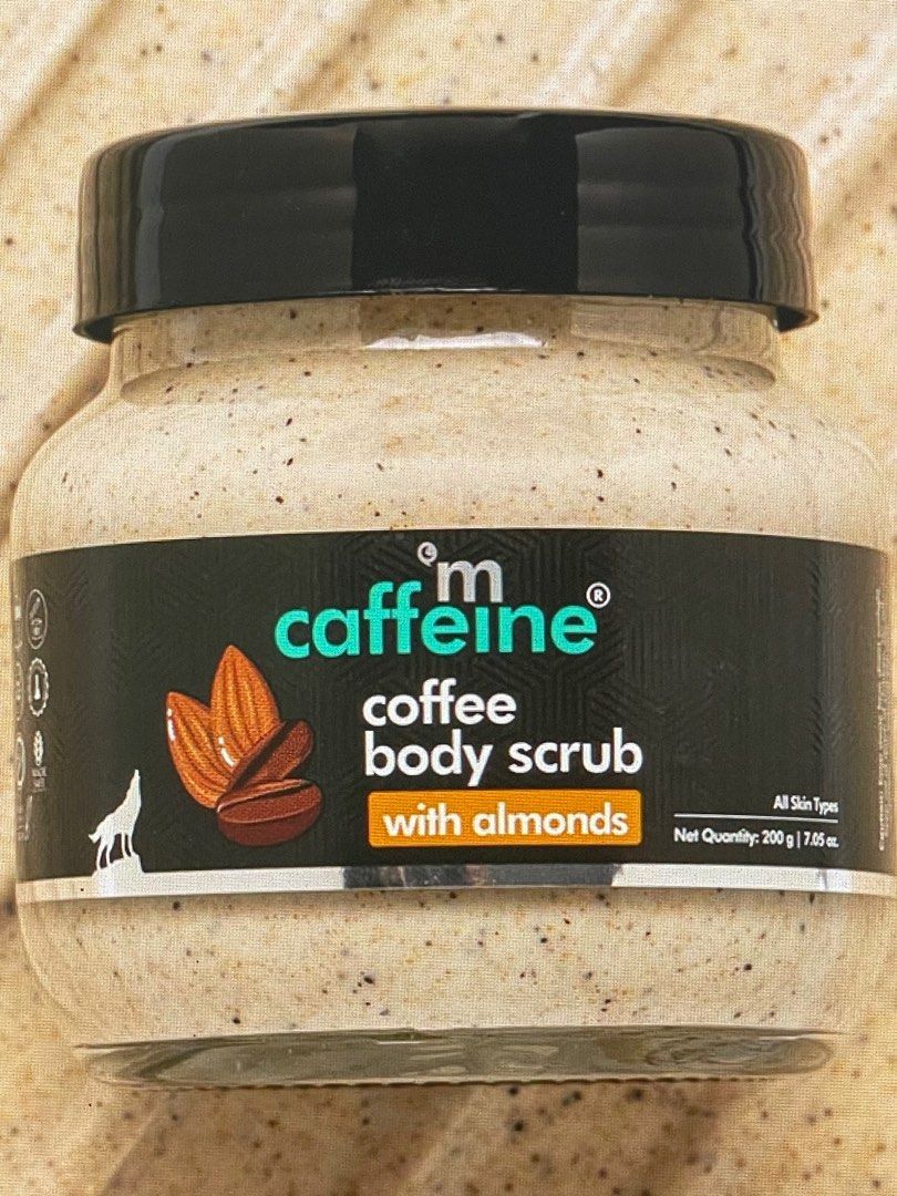 Caffeine Moisturizing Creamy Coffee Almond Body Scrub, Beauty