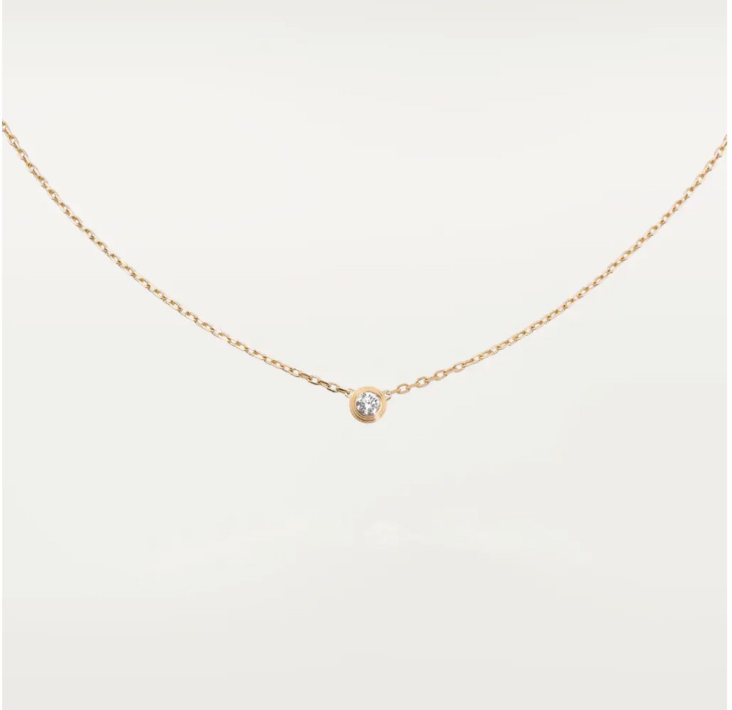 Cartier small diamond necklace sale