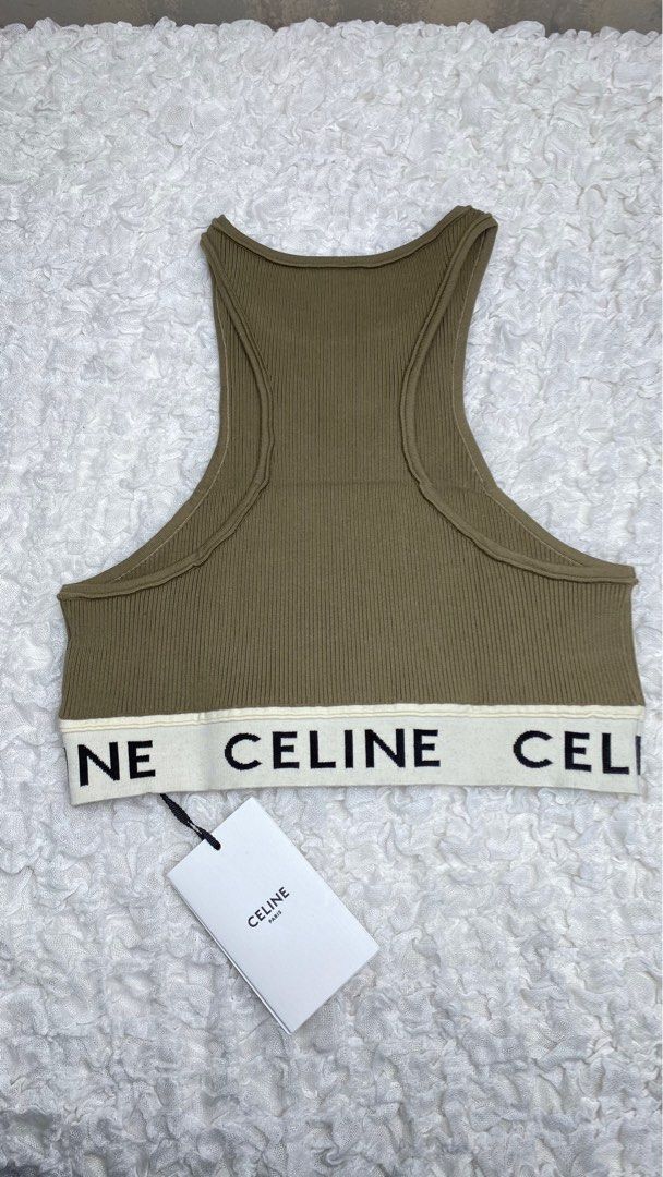 Celine Bralette Top in Green, Women's Fashion, Tops, Others Tops on  Carousell