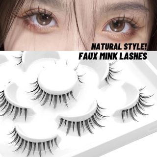 Clear Band Natural False Eyelashes - Anime Styles Available, As Seen On TikTok