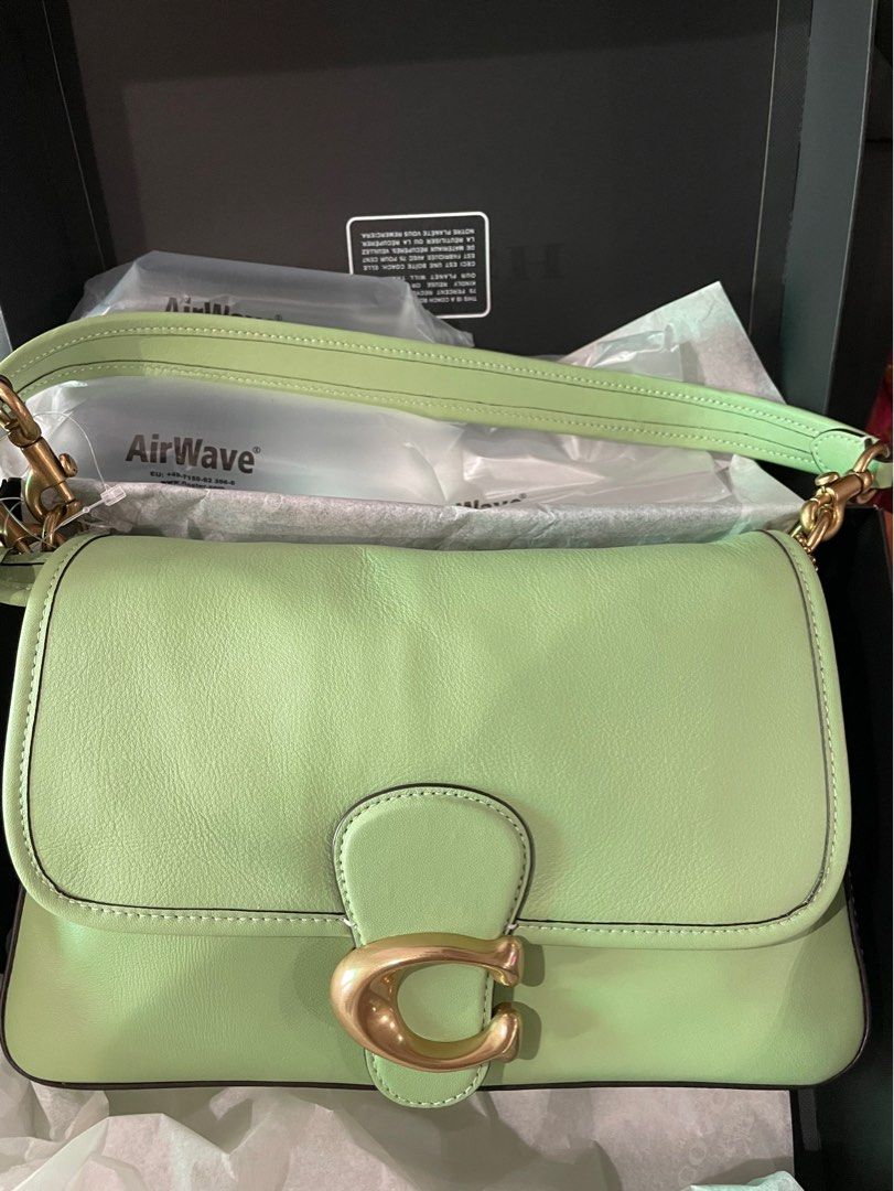 COACH SOFT TABBY BAG PISTACHIO COLOUR, Women's Fashion, Bags & Wallets,  Cross-body Bags on Carousell