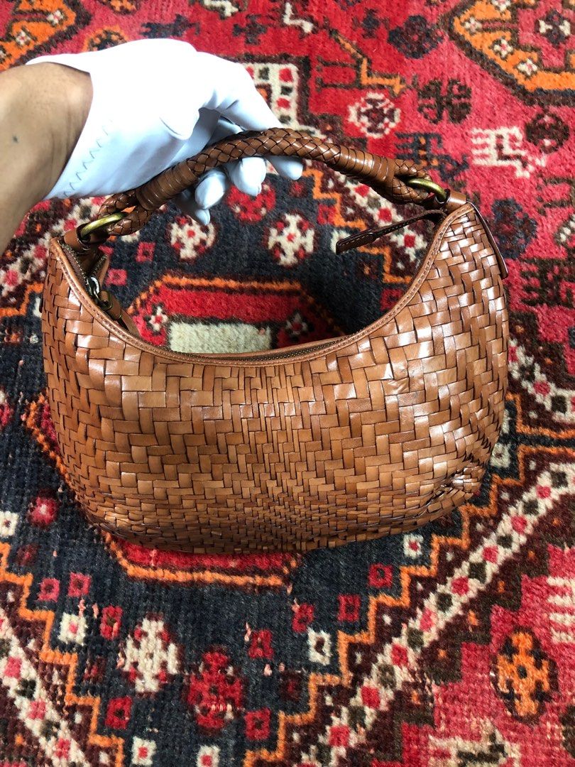Cole haan basket weave handbag clearance