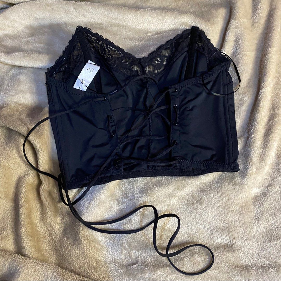 Corset black, Women's Fashion, Tops, Others Tops on Carousell