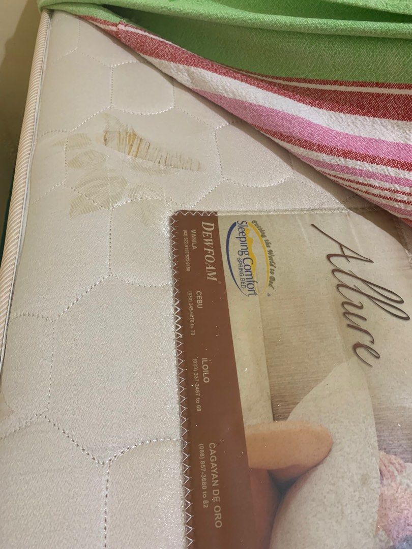 Dewfoam Allure Queen Bed, Furniture & Home Living, Bedding & Towels on