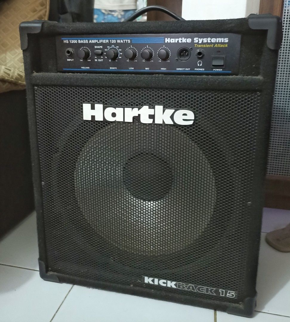 Dijual Ampli Bass Hartke HS1200 Kickback 15, Musik & Media, Alat di