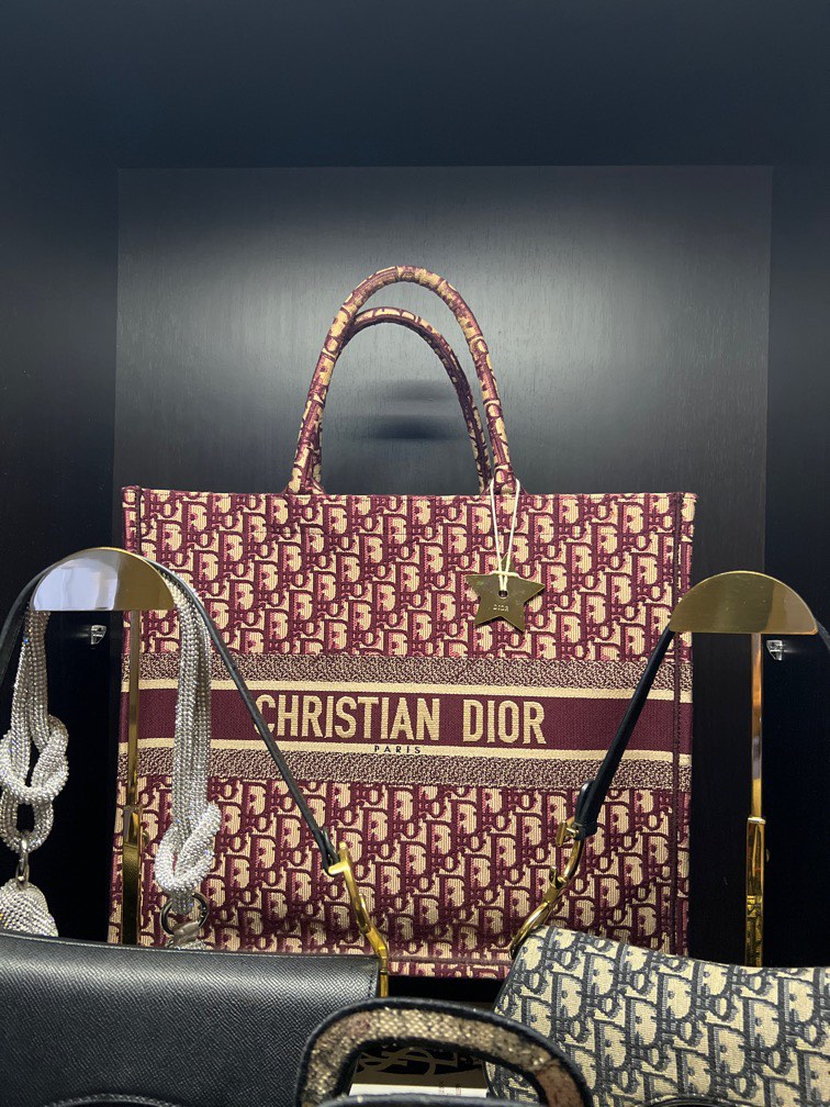 Christian dior large new arrivals tote bag