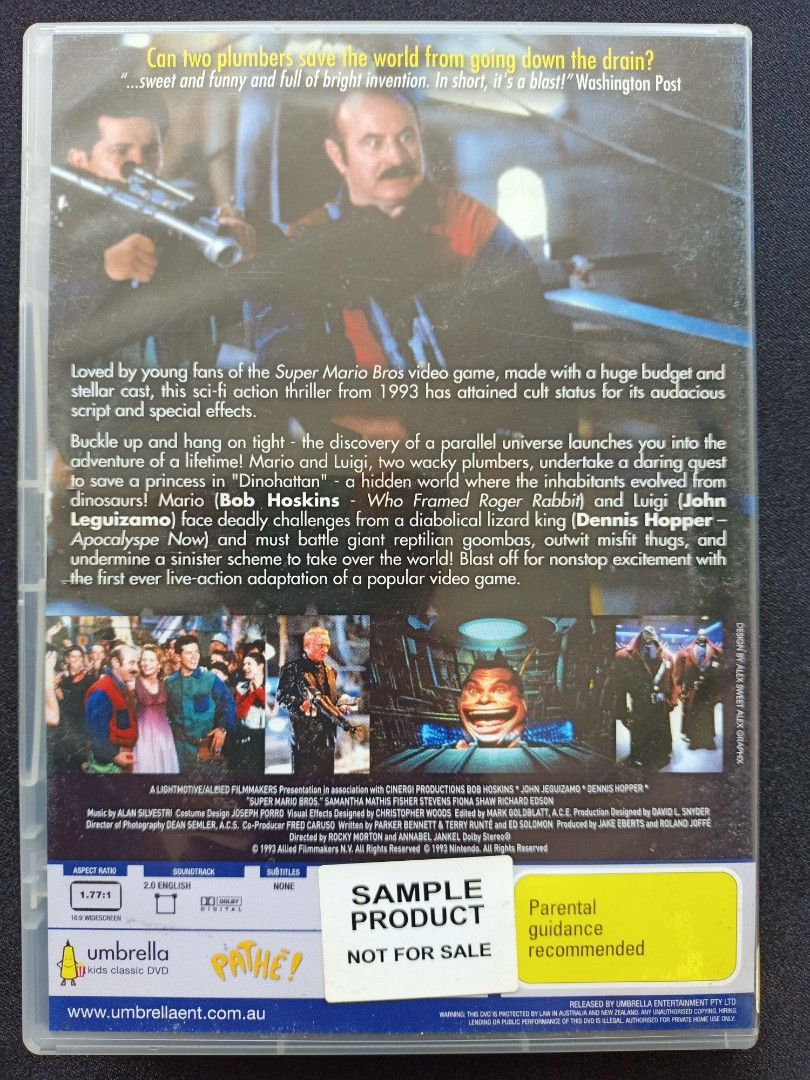 DVD Super Mario Bros., Hobbies & Toys, Music & Media, CDs & DVDs on