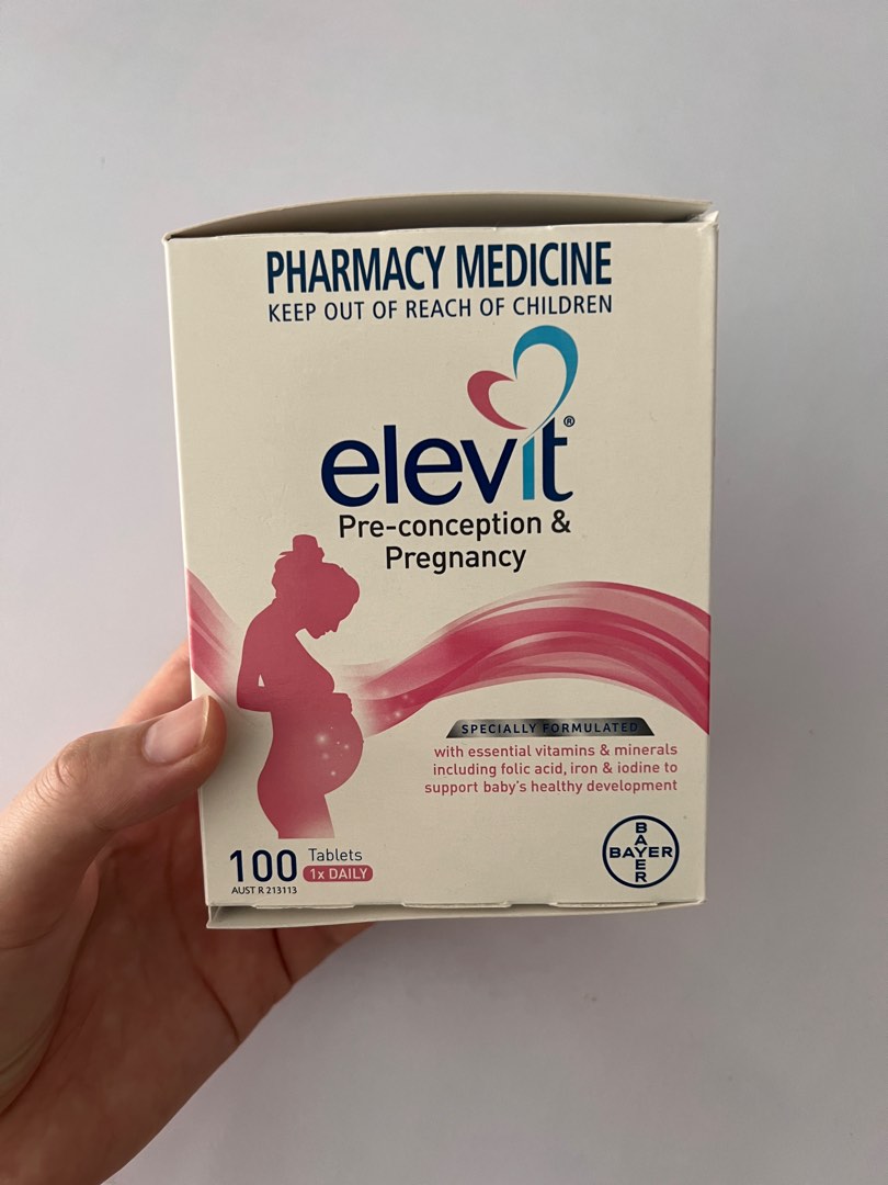 Elevit Preconception Pregnancy Multivitamin 100 Tablets Australia Product, Health & Nutrition