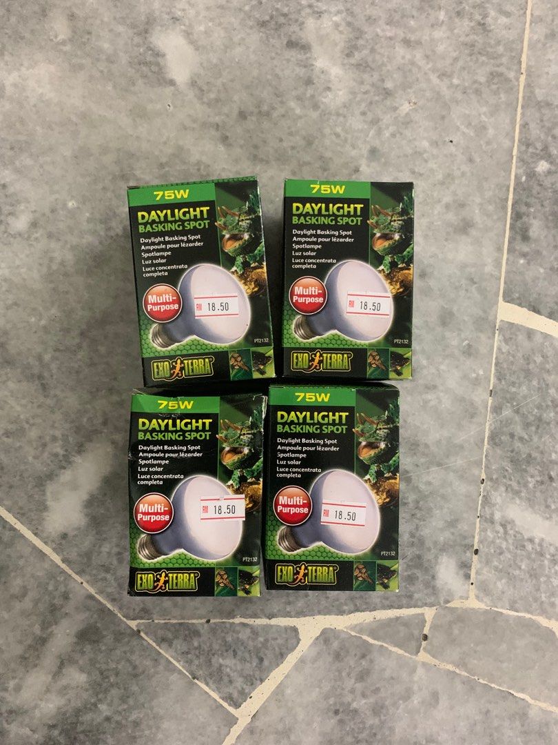 Exo Terra Daylight Basking Spot, Breitspektrum Tageslichtlampe, R20, 25W, Fassung E27, 1 Stück (1er Pack), Metallisch : Exo Terra