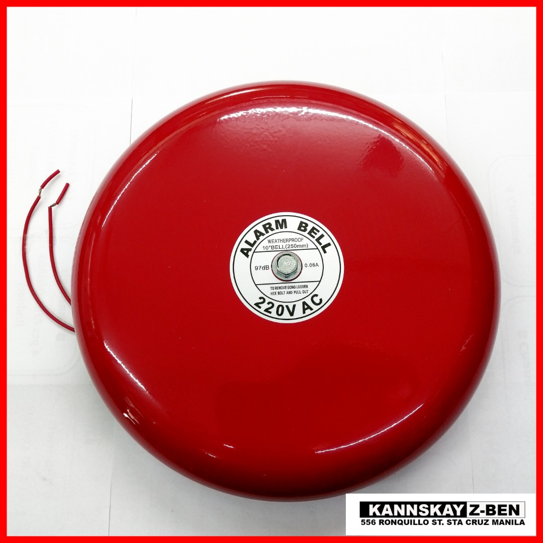 FIRE ALARM BELL 10 INCH (220V AC), Furniture & Home Living, Security