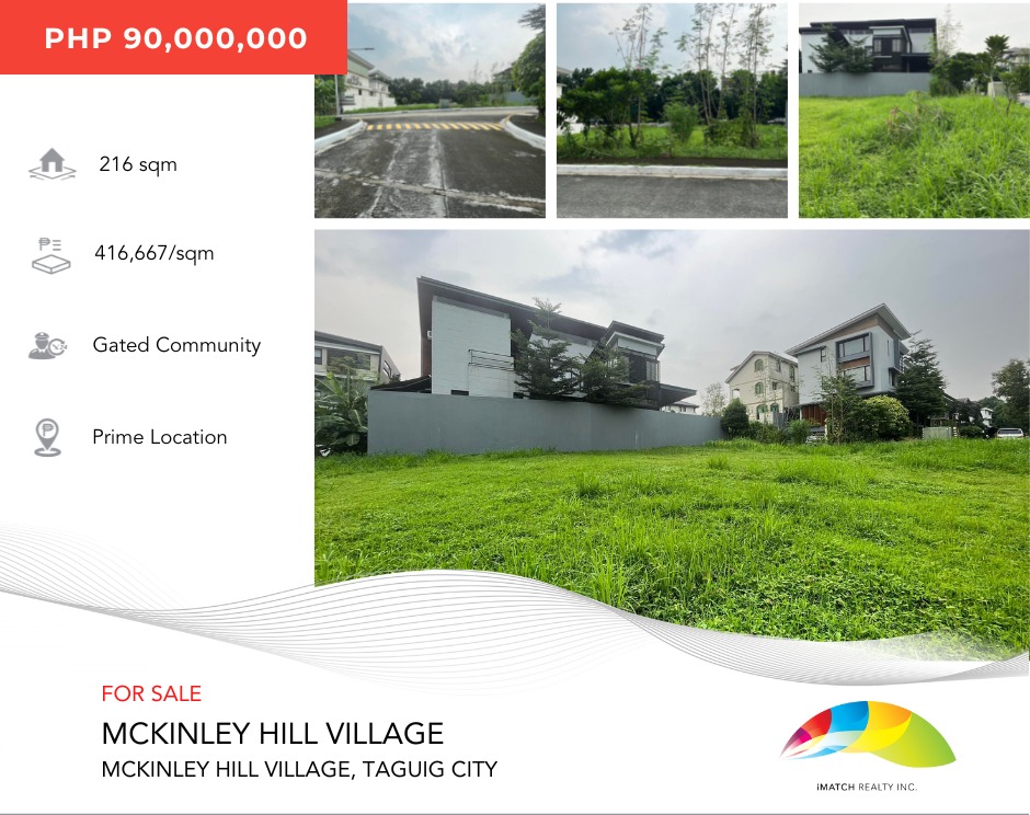 For Sale Lot in McKinley Hill, McKinley Rd, Taguig, Metro Manila