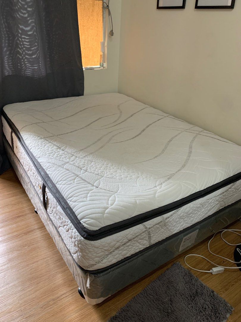 Full Bed Mattress (Memory Foam) and Bed Base, Furniture & Home Living