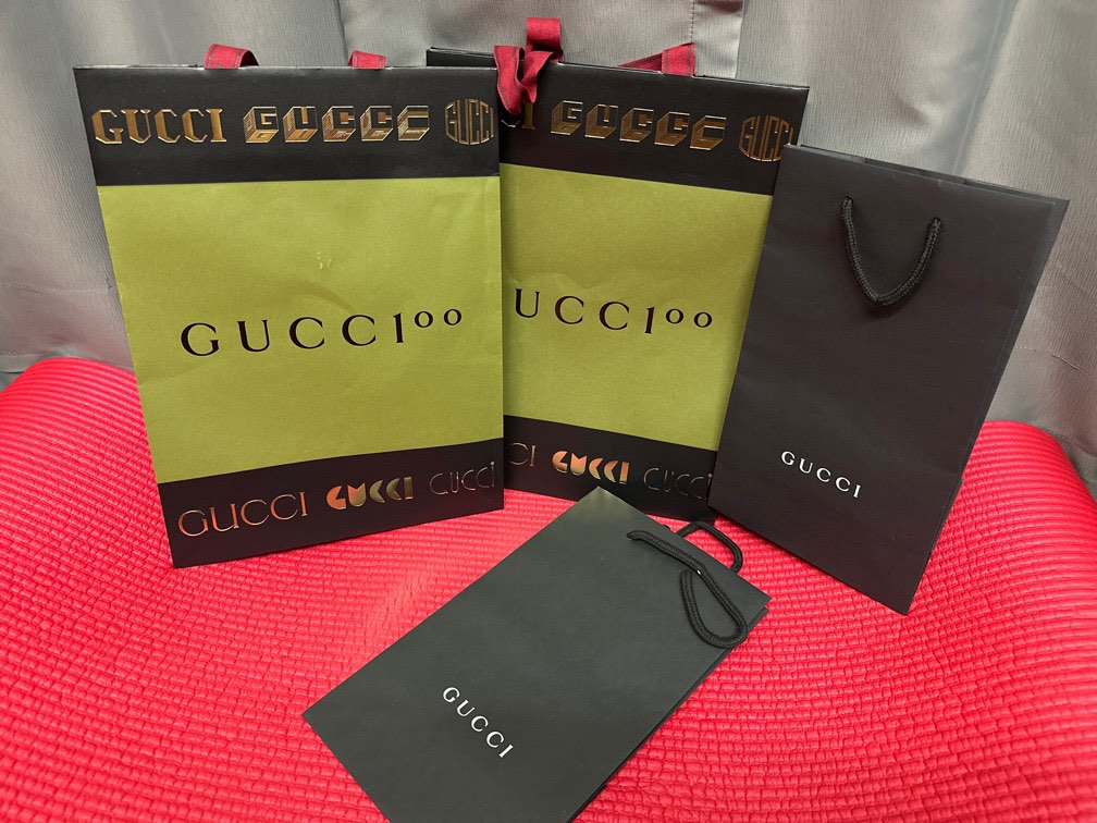 Gucci Paper Bags, Women's Fashion, Bags & Wallets, Tote Bags on Carousell