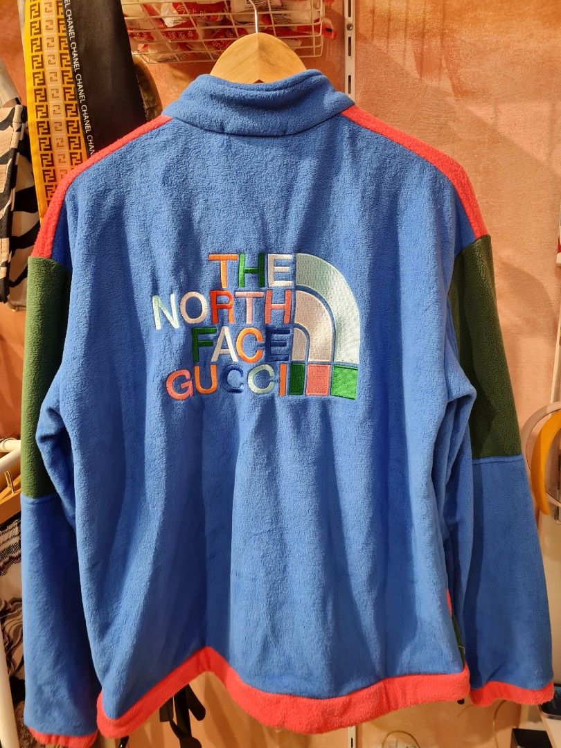 Gucci x Tnf jacket, Luxury, Apparel on Carousell