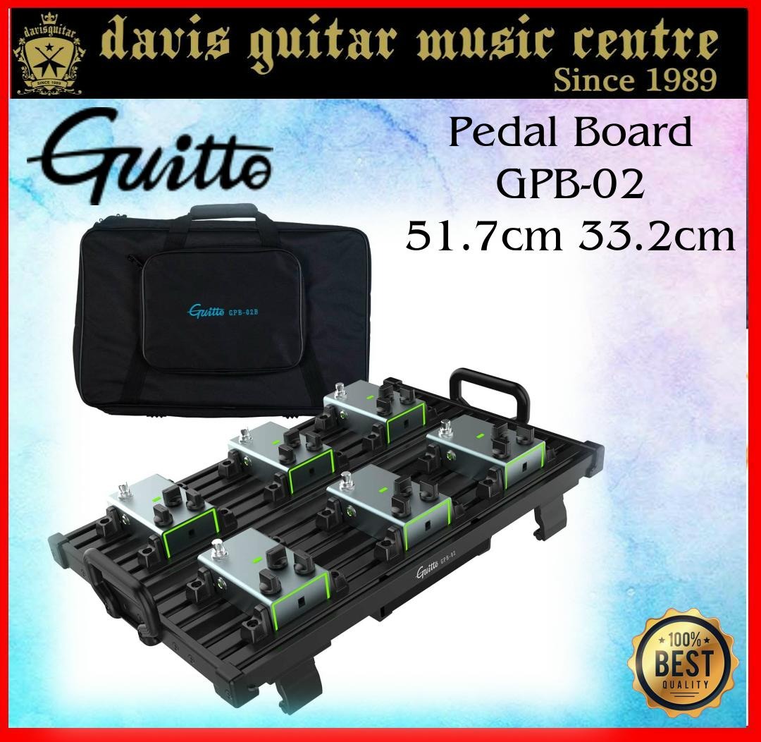 Guitto GPB02B Velcrofree guitar pedalboard, Hobbies & Toys, Music
