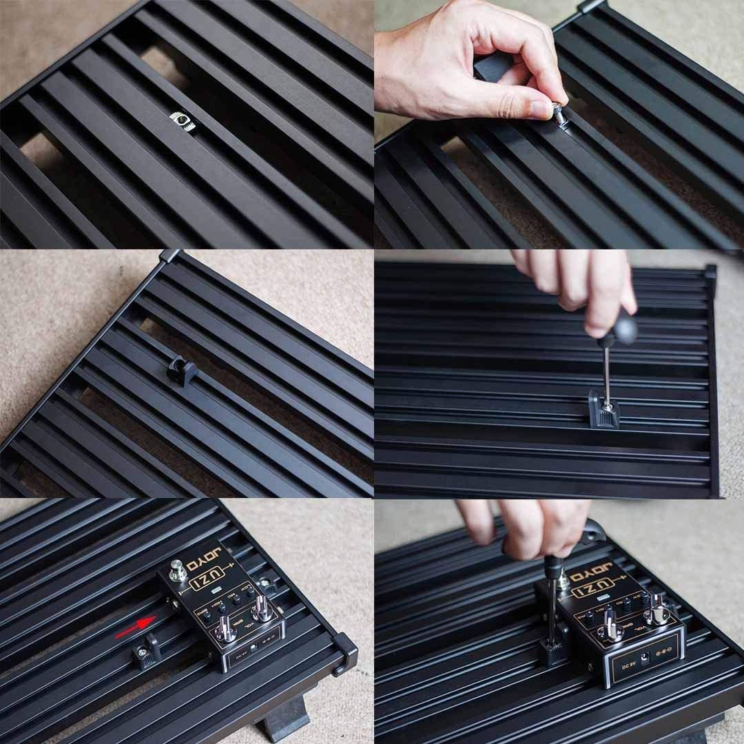 Guitto GPB-02B Velcro-free guitar pedalboard, Hobbies & Toys, Music ...
