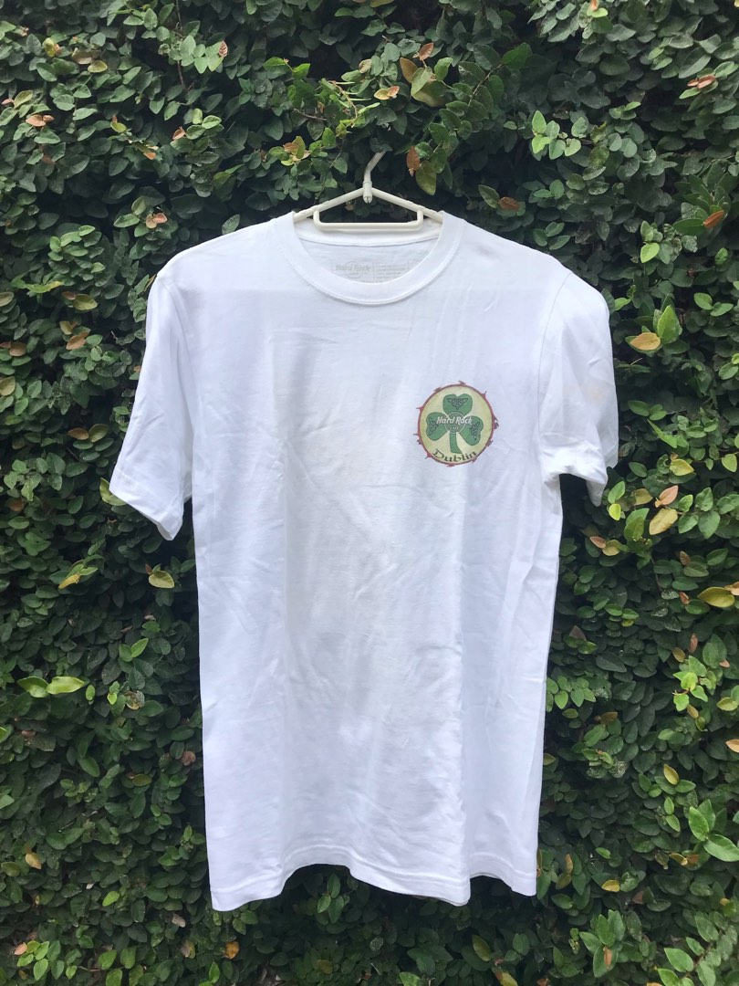 Hard rock Dublin Shirt White, Men's Fashion, Tops & Sets, Tshirts