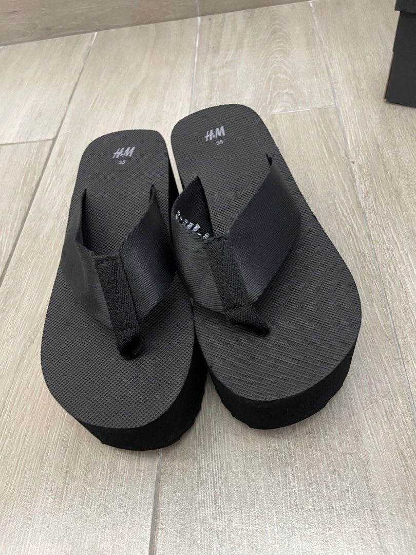 H M platform flip flops Women s Fashion Footwear Flipflops and
