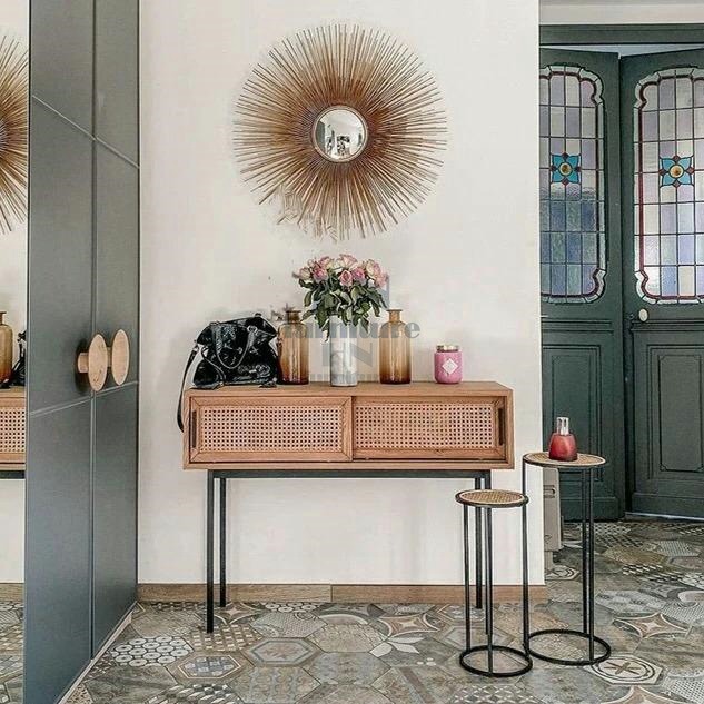 hn-0446 Woven Mesh Console Table, Furniture & Home Living, Furniture ...