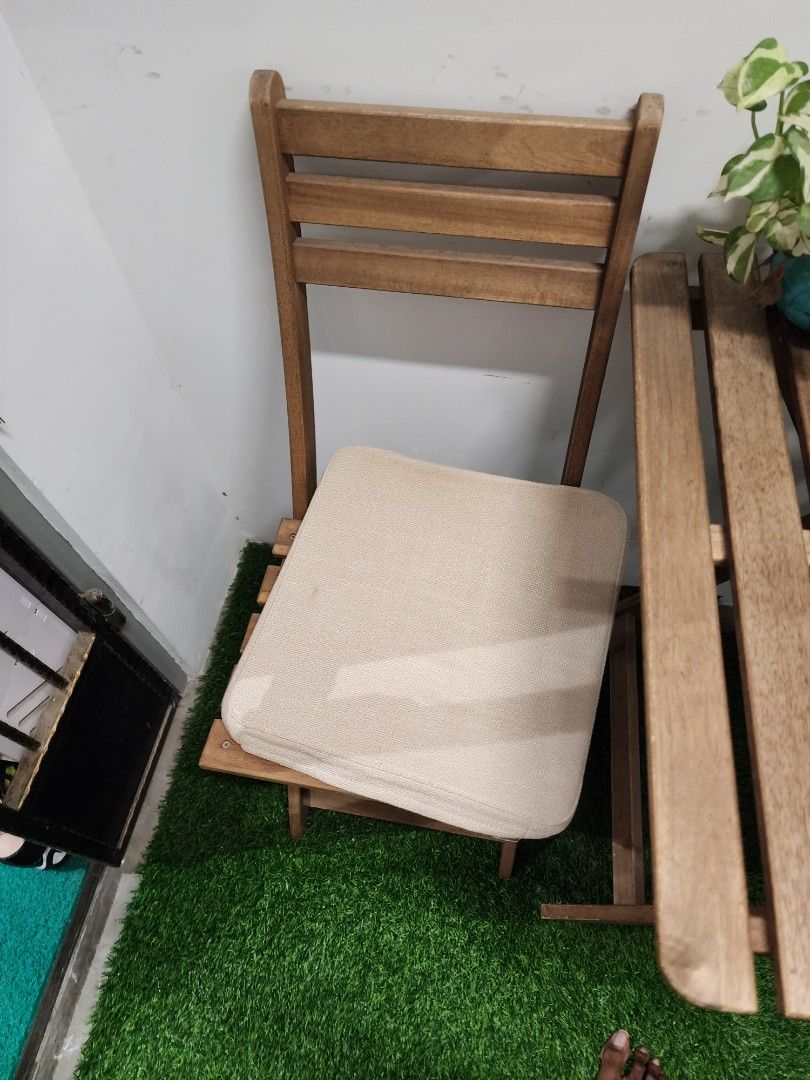 Ikea Balcony corridor table chair, Furniture & Home Living, Furniture