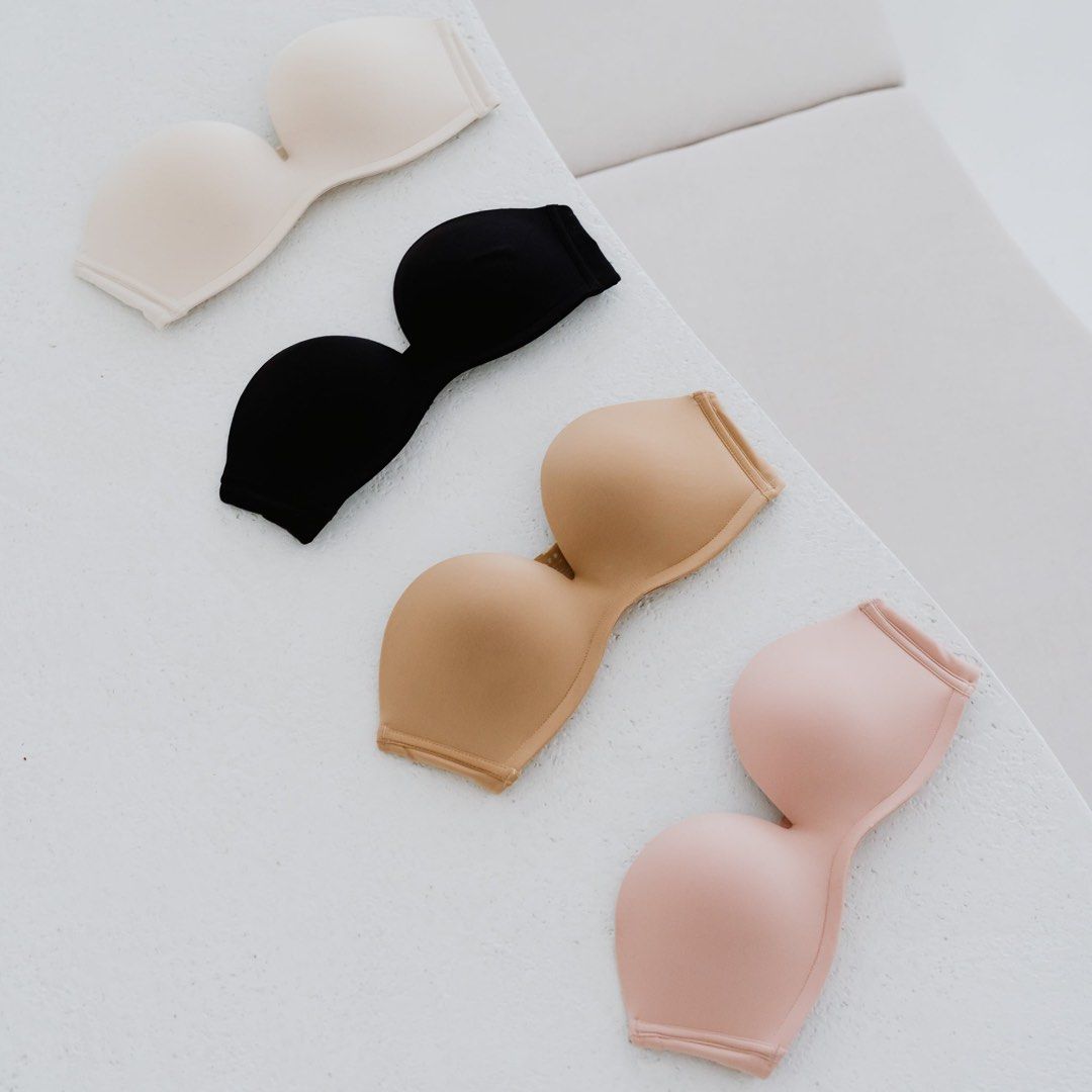 Iminxx 365 Anti-Slip Seamless Strapless Wireless Bra in Almond Nude,  Women's Fashion, New Undergarments & Loungewear on Carousell