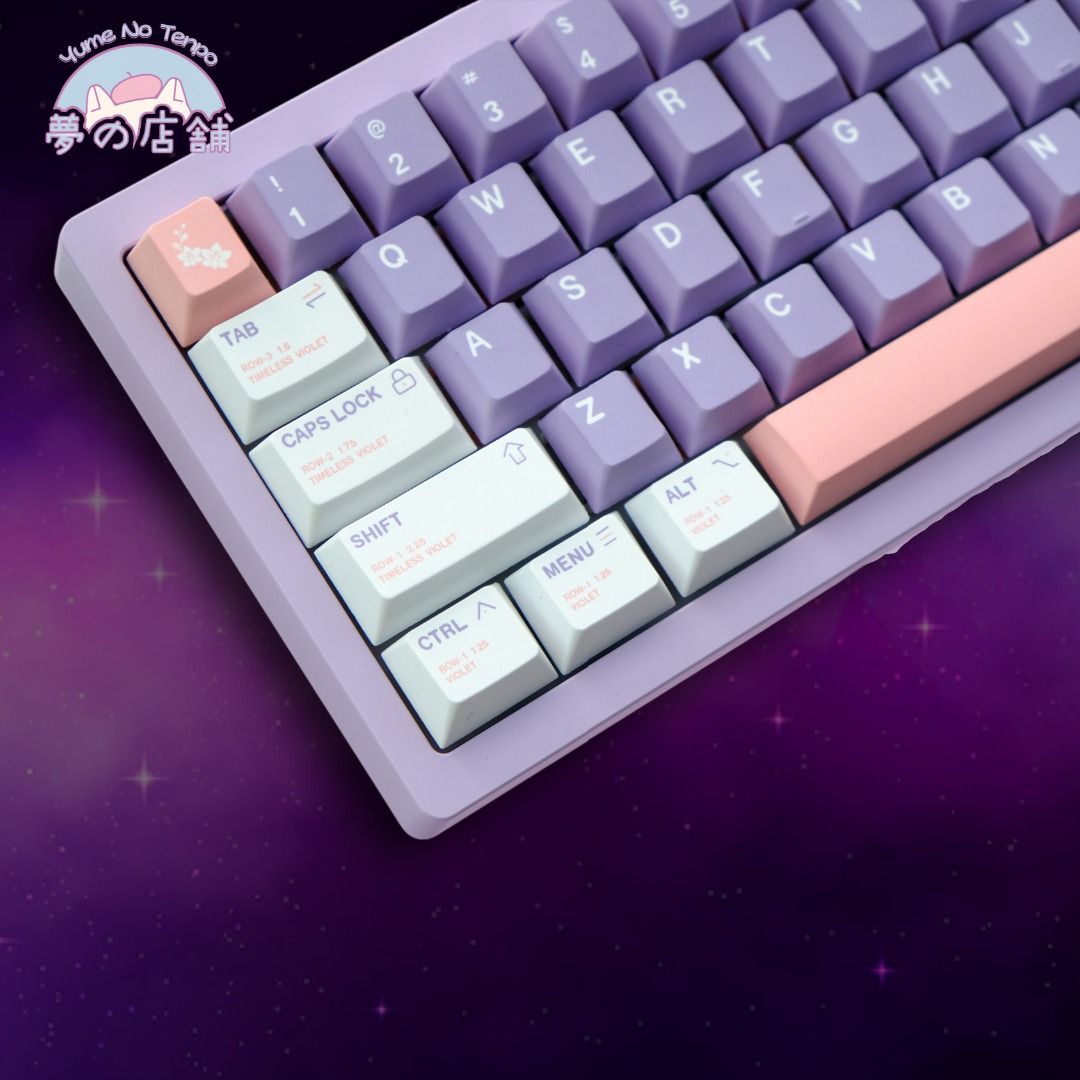 [IN STOCK] Violet Keycaps | English Keycaps | Cherry Profile | PBT Dye ...
