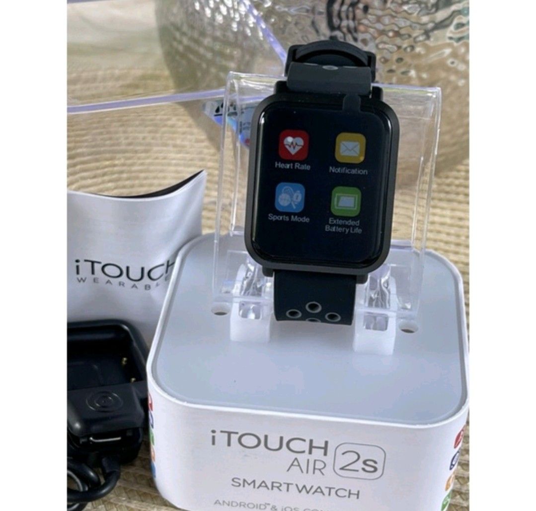 ITOUCH US Air 2s Special Edition Sports Smartwatch Rectangular Black