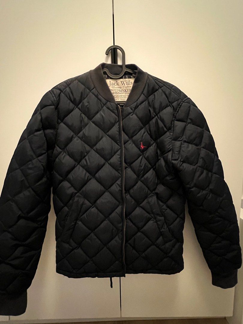 Jack Wills duck down jacket in navy Carousell