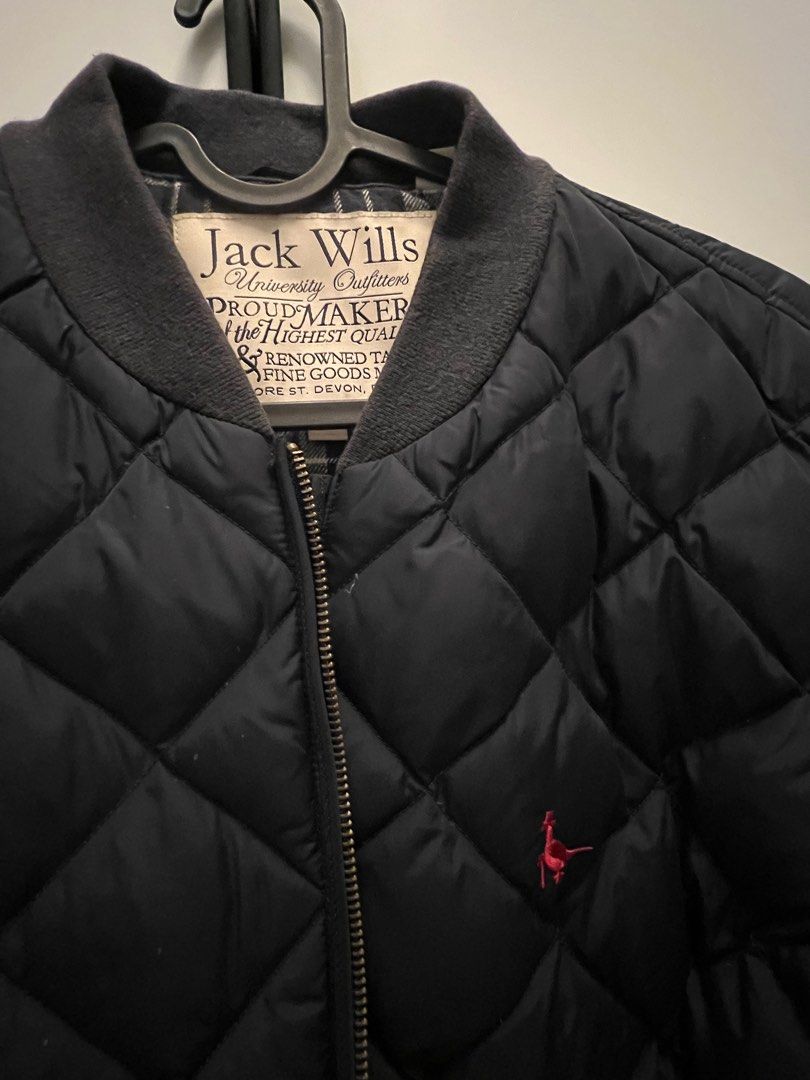Jack Wills duck down jacket in navy Carousell