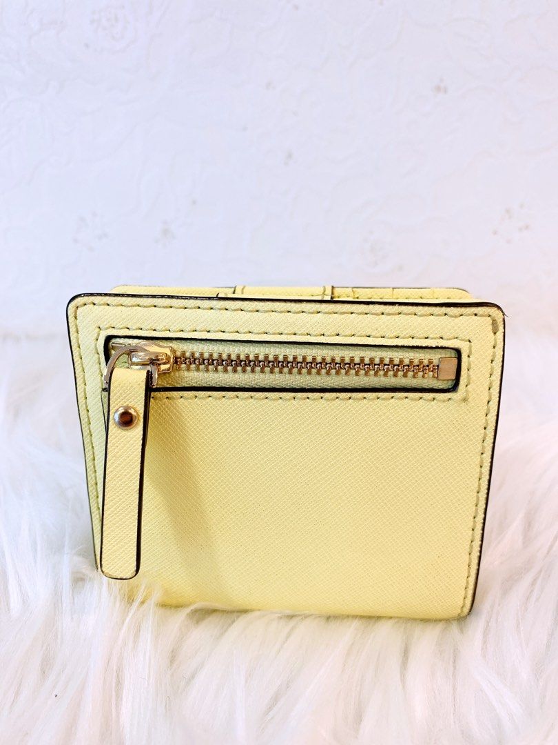 Kate Spade Pale Yellow Mini Wallet Pre loved Luxury Bags