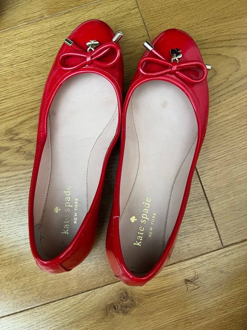 Kate spade red flats Luxury Sneakers Footwear on Carousell